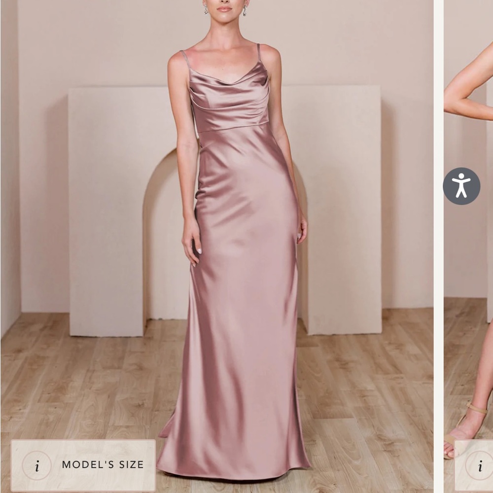Revelry Skye Satin Bridesmaid Dress